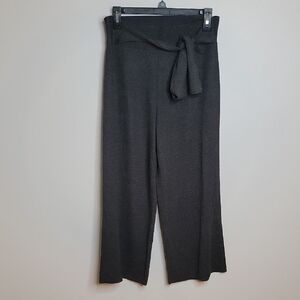 Anthropologie MOTH Charcoal Wide Leg knit Pants Size Small